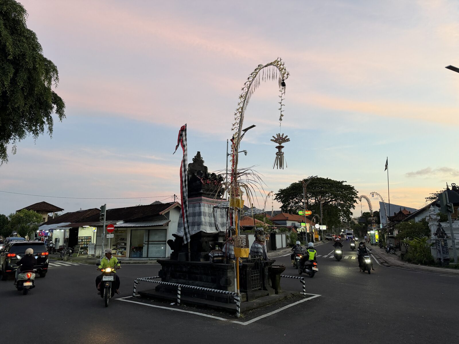 リゾート周辺のバリの街並み