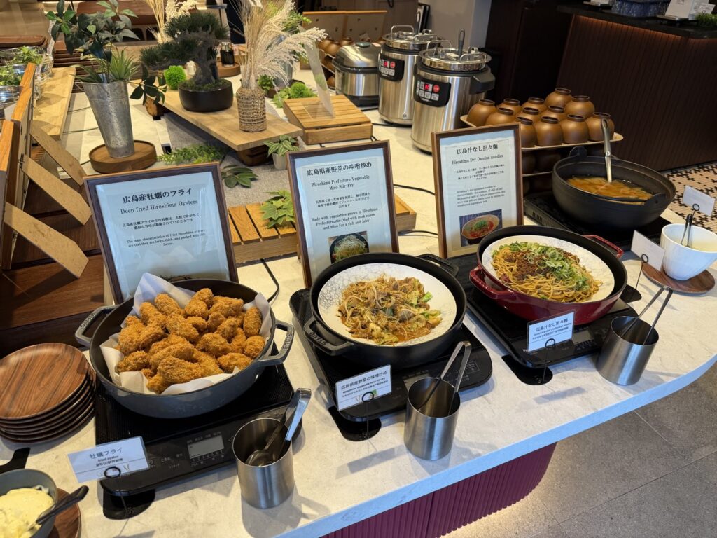 クインテッサホテル広島銀山町の朝食ビュッフェの広島メニュー