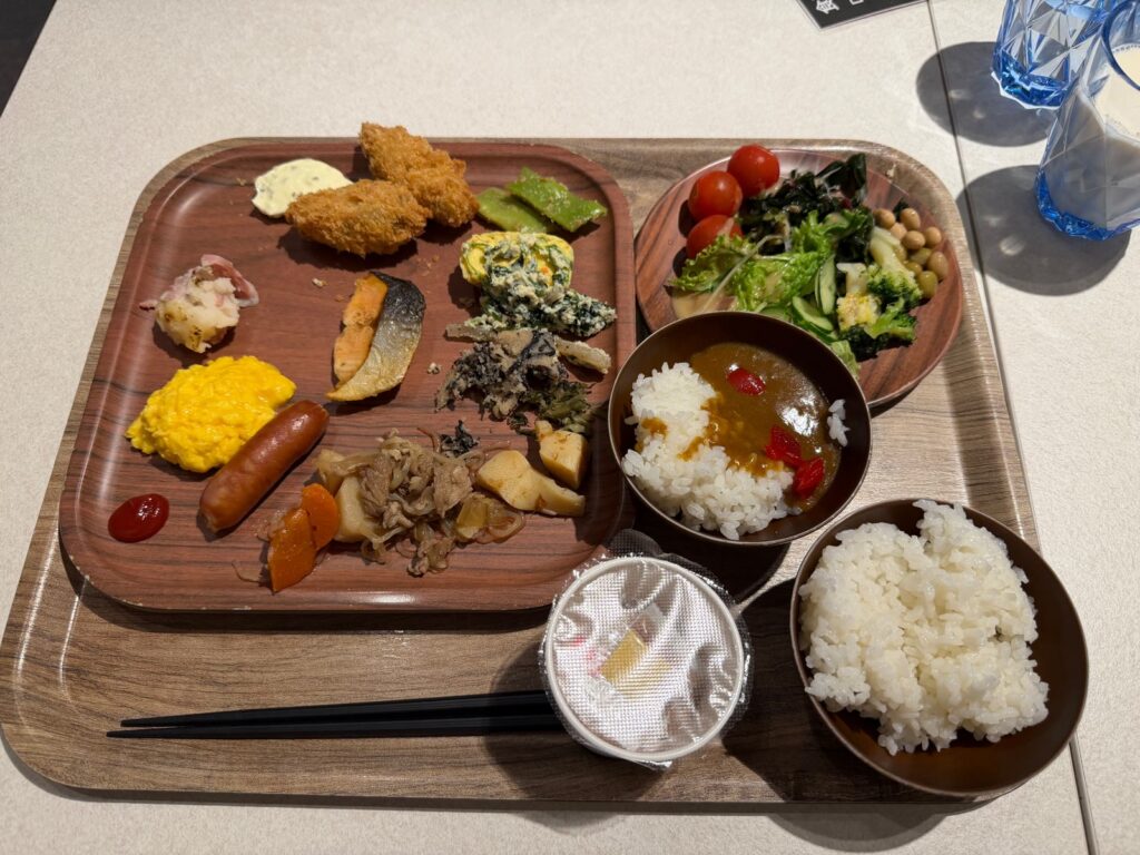 クインテッサホテル広島銀山町の朝食プレート