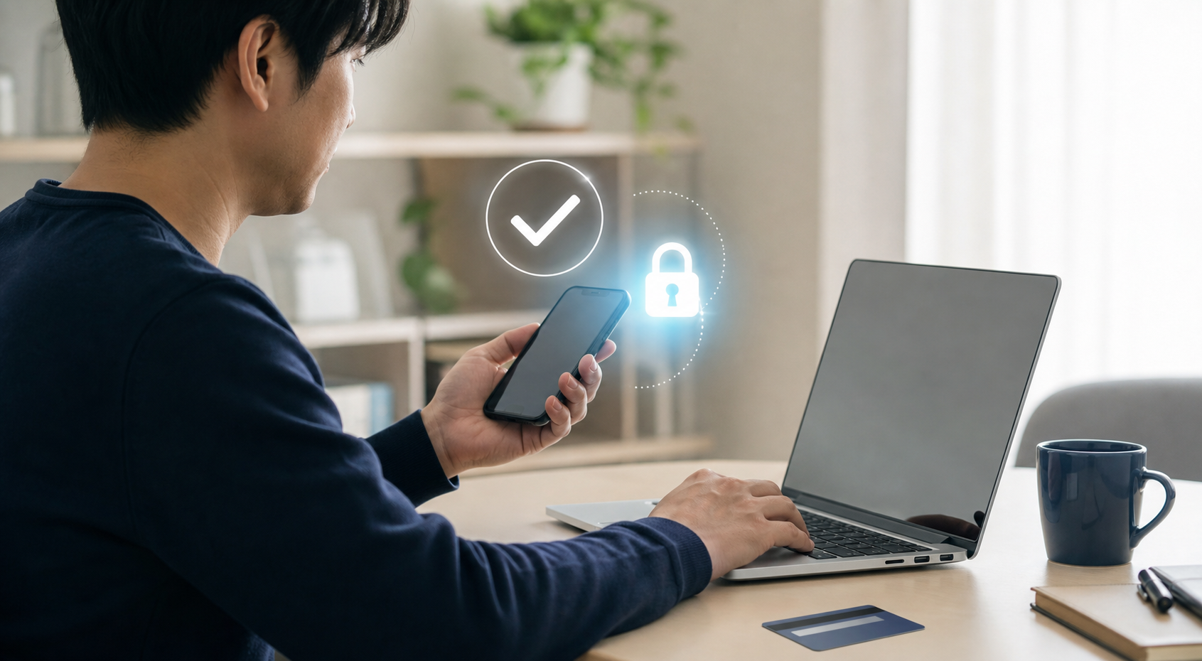 アメックス会員情報の確認と安全なオンライン手続きのイメージ