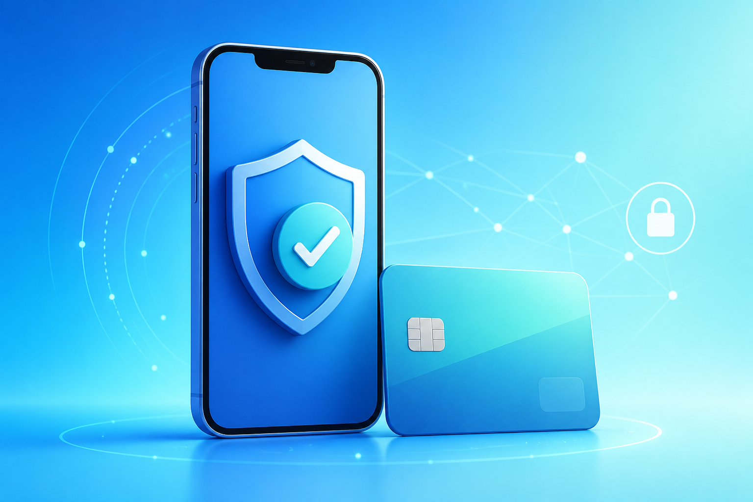 オンラインカード決済を安全にするスマートフォン認証のイメージ