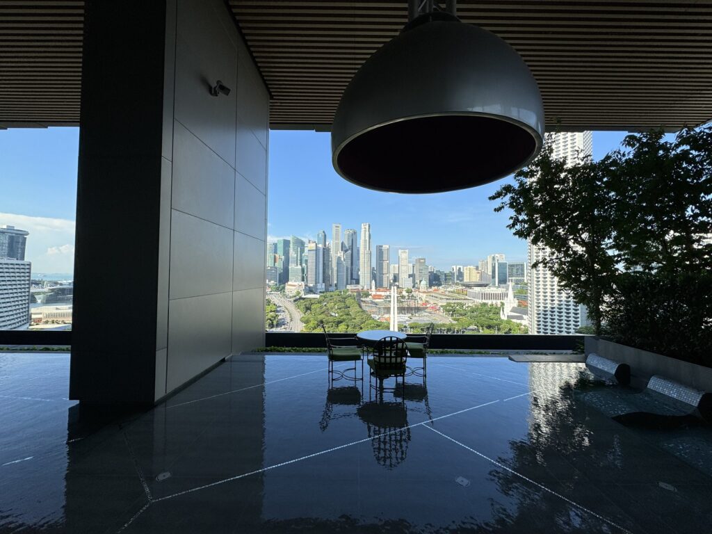 18階テラスから眺めるシンガポールの景色