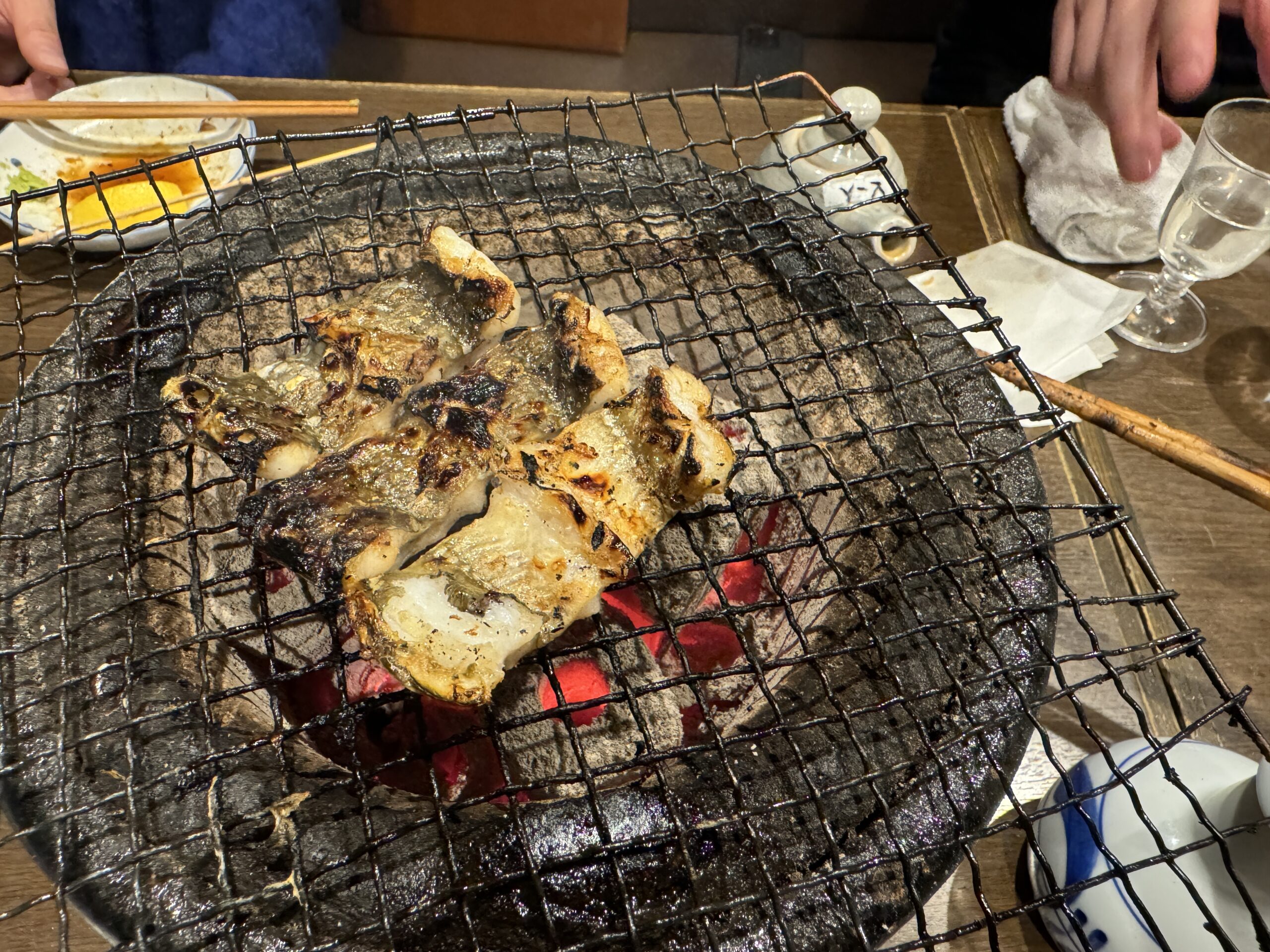 牧野の焼き物 炭火で炙った白身魚