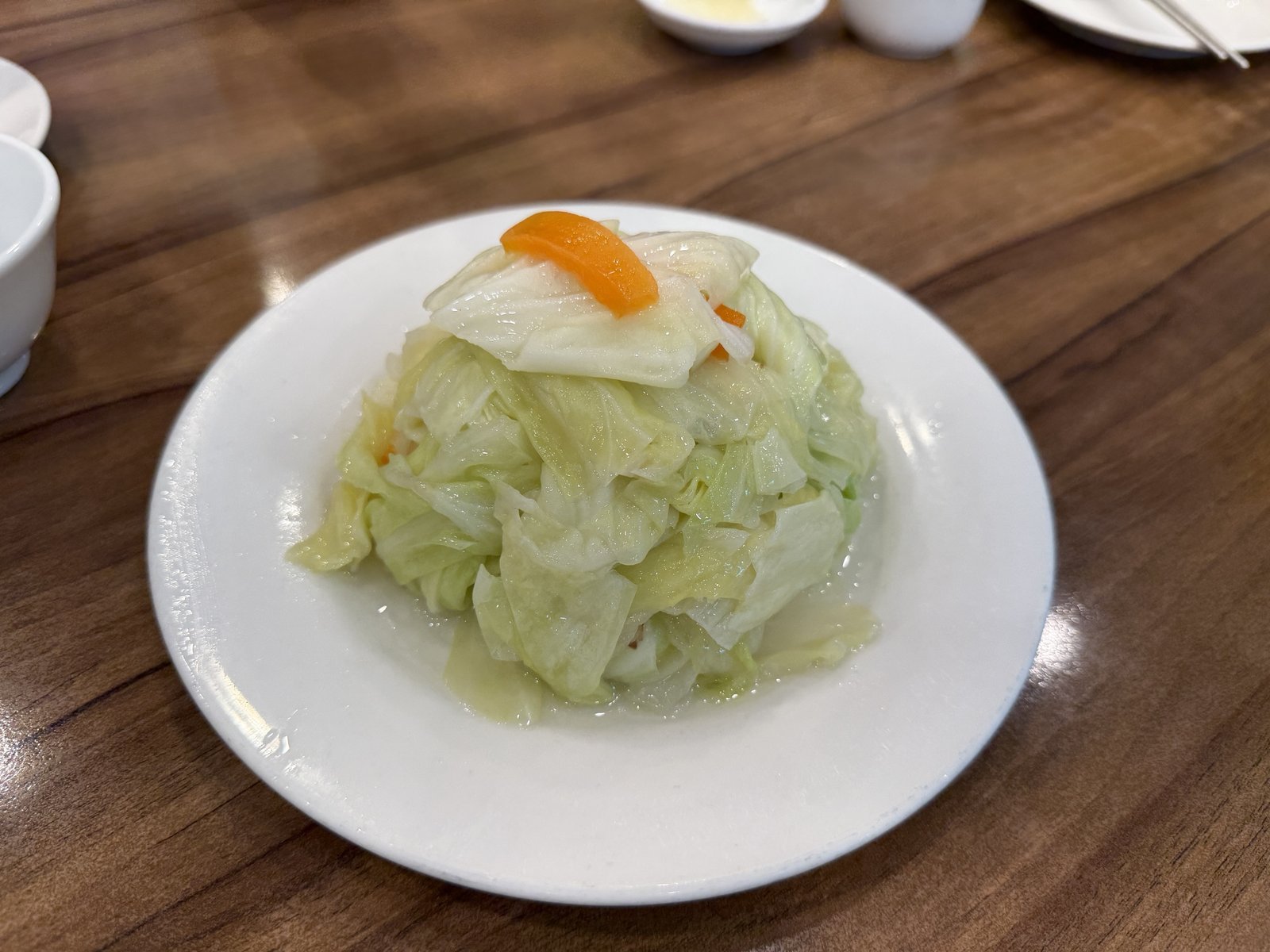 あっさり仕上げた京鼎小館のキャベツ炒め