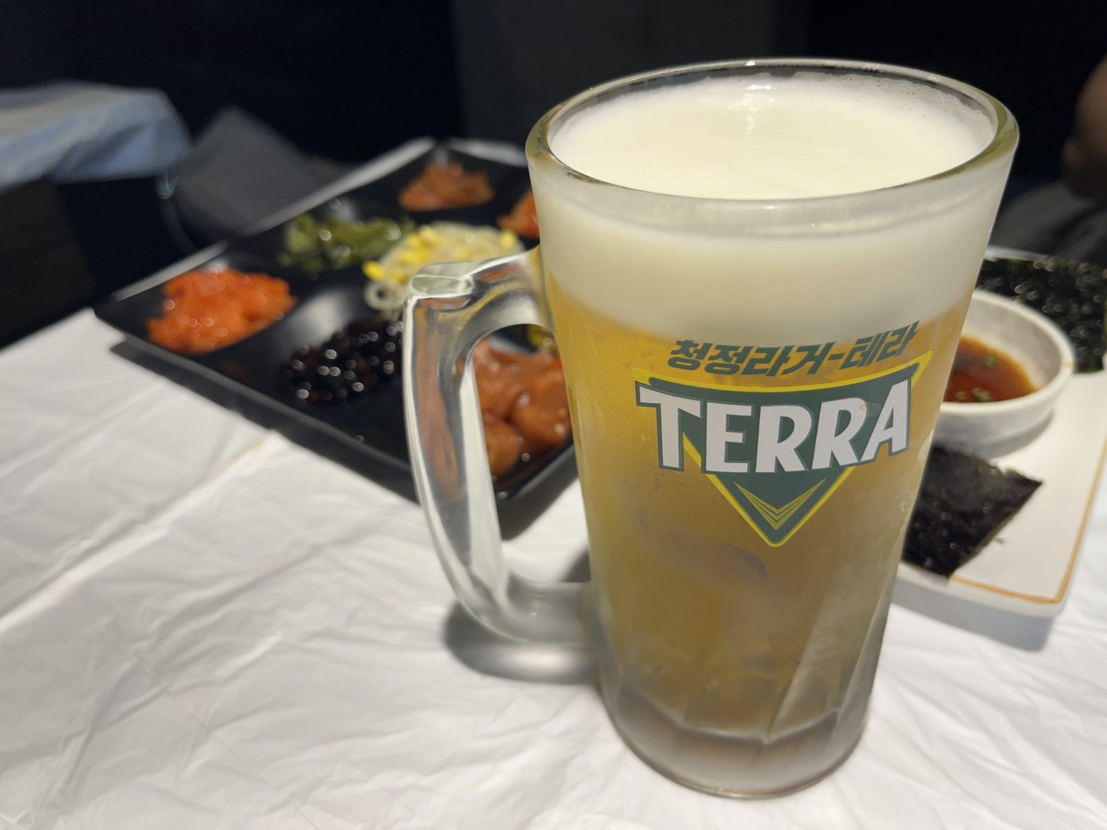 オダリチプ明洞本店の生ビール TERRA