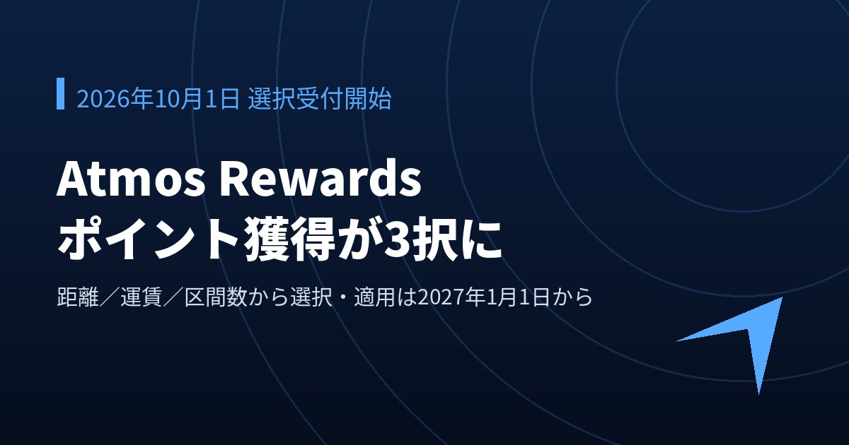 アラスカ航空のAtmos Rewardsでポイント獲得方式が3択になることを示すイメージ